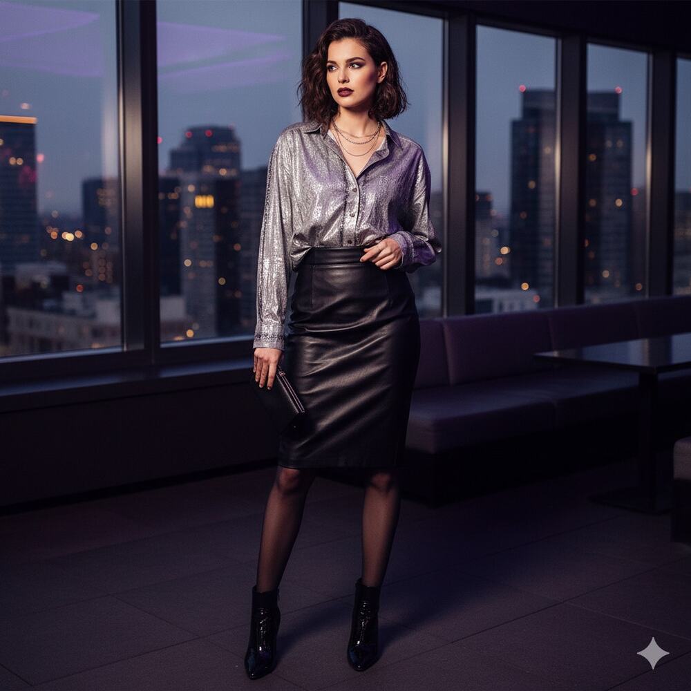 Pilcro by Anthropologie Foil Shine Button Down Shirt NWT